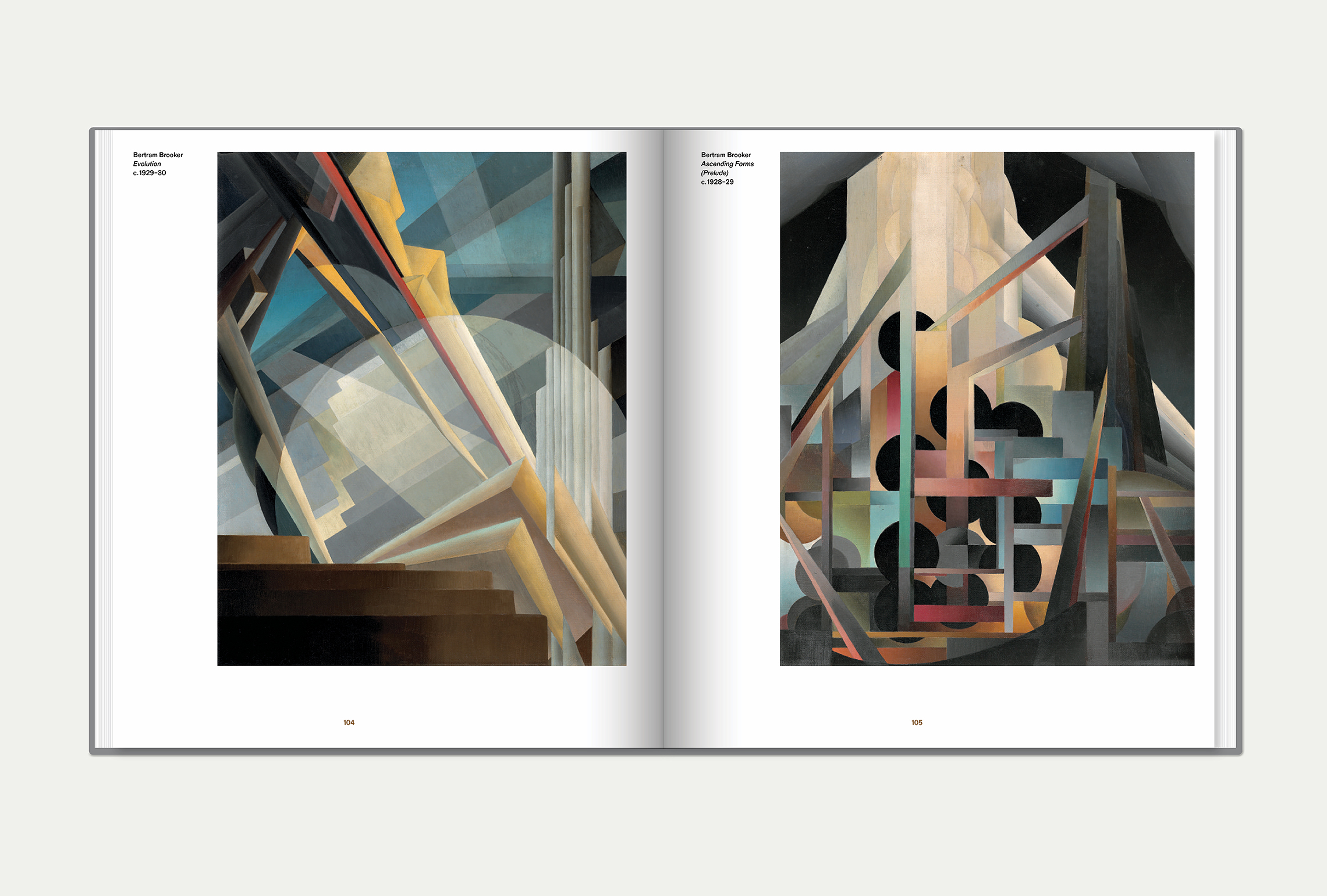 Bertram Brooker interior book spread