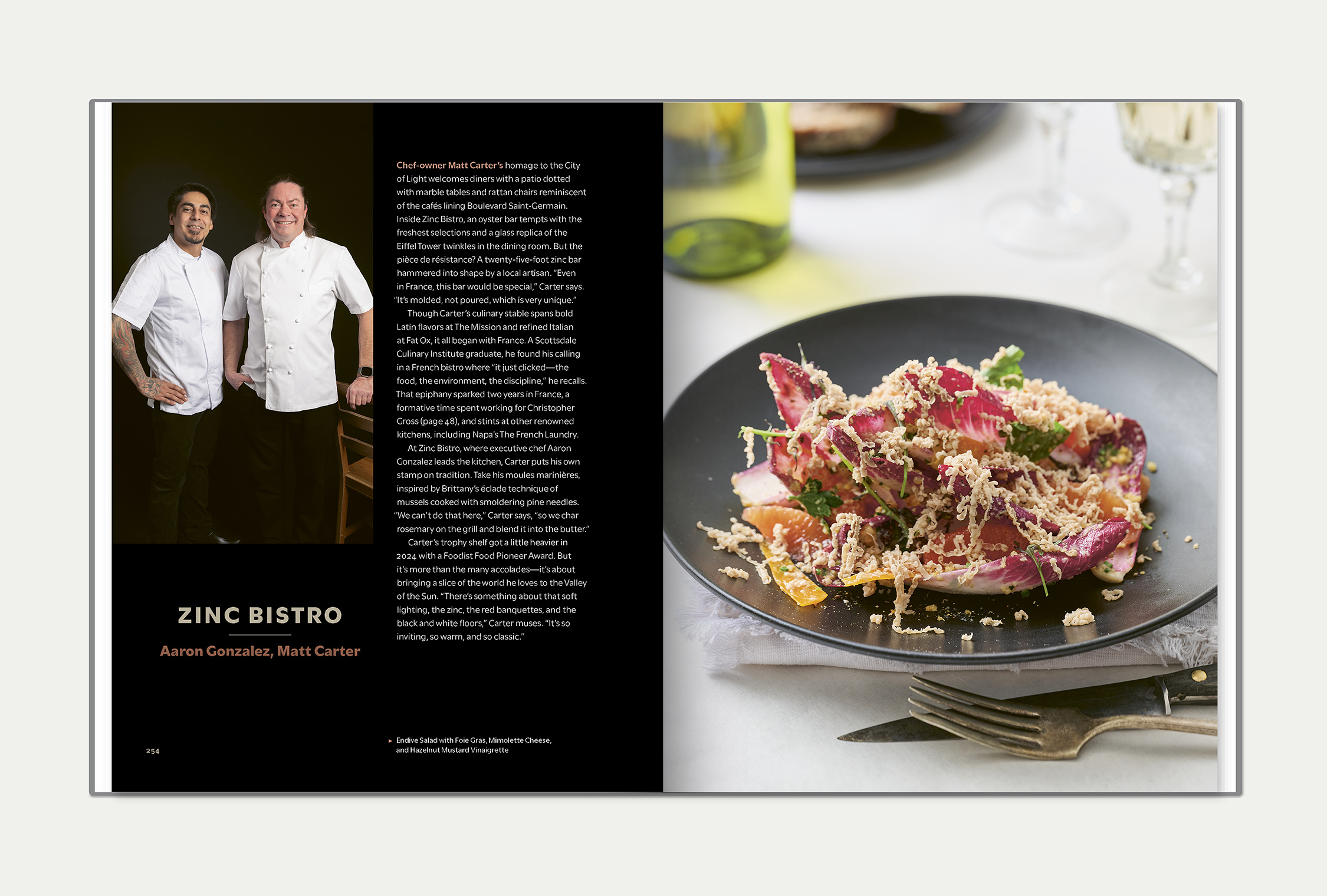 Phoenix Eats + Drinks interior spread featuring a recipe