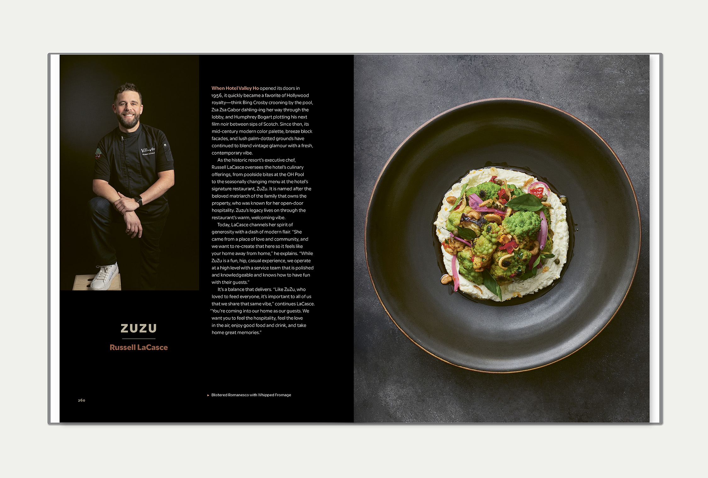 Phoenix Eats + Drinks interior spread featuring a recipe