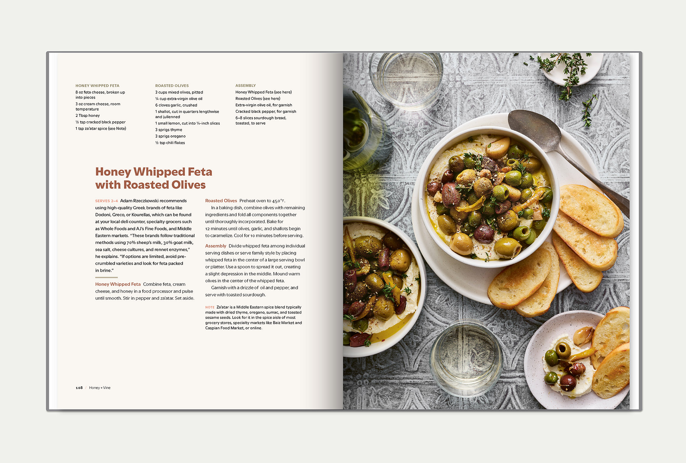 Phoenix Eats + Drinks interior spread featuring a recipe