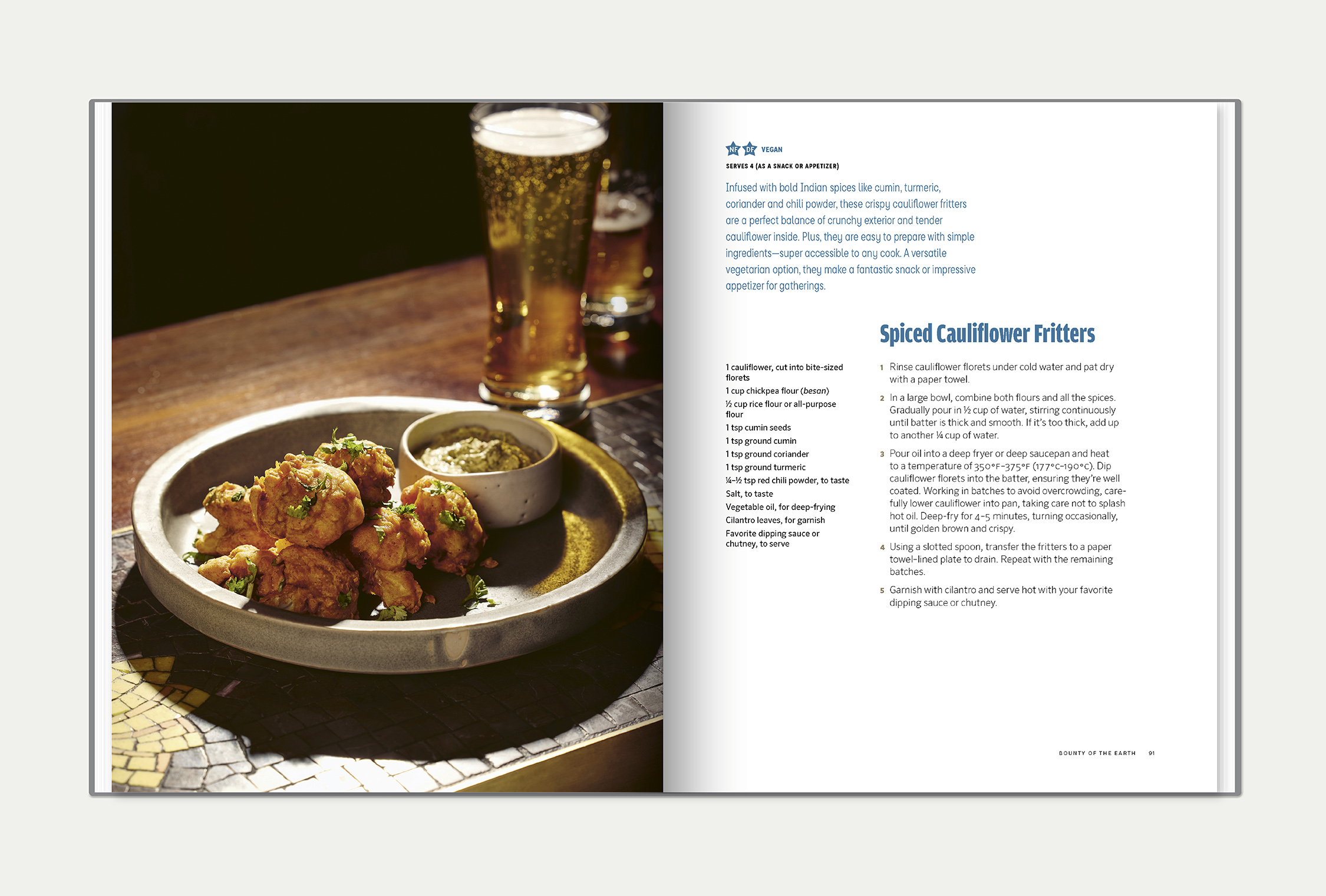 My New Indian Kitchen interior spread featuring a recipe